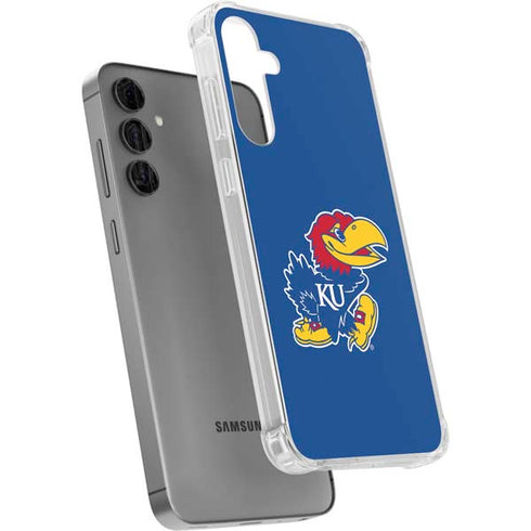 University of Kansas Jayhawks Mascot Outline Galaxy S24 Plus Clear Case