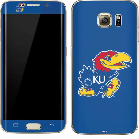 University of Kansas Jayhawks Mascot Outline Galaxy S7 Edge Skin