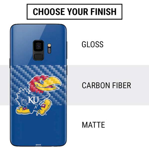University of Kansas Jayhawks Mascot Outline Galaxy S9 Skin