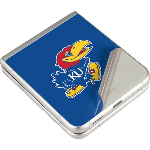 University of Kansas Jayhawks Mascot Outline Galaxy Z Flip3 5G Skin