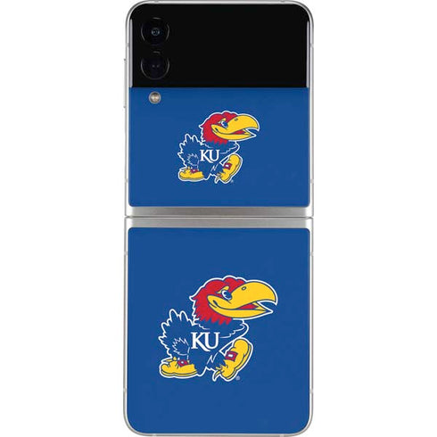 University of Kansas Jayhawks Mascot Outline Galaxy Z Flip4 5G Skin