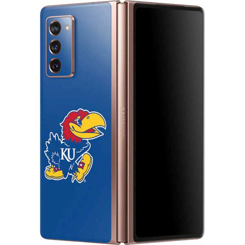 University of Kansas Jayhawks Mascot Outline Galaxy Z Fold2 5G Skin