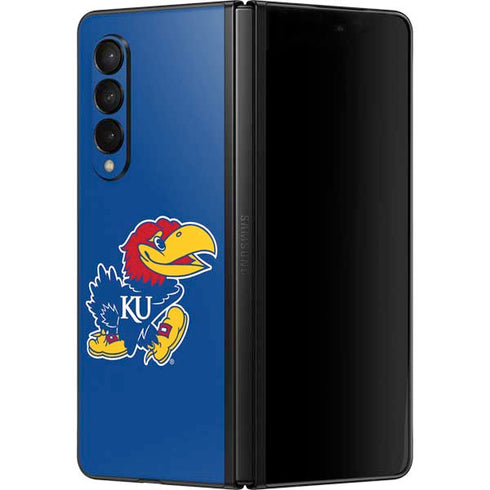 University of Kansas Jayhawks Mascot Outline Galaxy Z Fold3 5G Skin