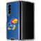 University of Kansas Jayhawks Mascot Outline Galaxy Z Fold4 5G Clear Case