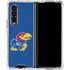 University of Kansas Jayhawks Mascot Outline Galaxy Z Fold4 5G Clear Case