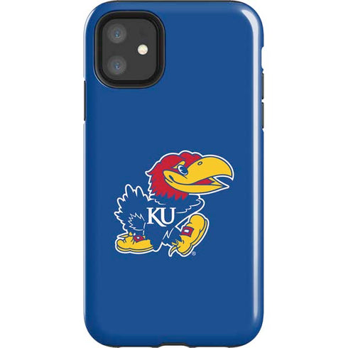 University of Kansas Jayhawks Mascot Outline iPhone 11 Impact Case