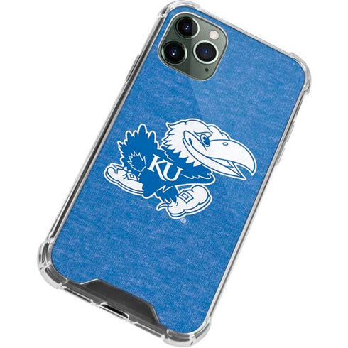 University of Kansas Jayhawks Mascot Outline iPhone 11 Pro Max Clear Case