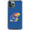 University of Kansas Jayhawks Mascot Outline iPhone 11 Pro Max Clear Case