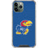 University of Kansas Jayhawks Mascot Outline iPhone 11 Pro Max Clear Case