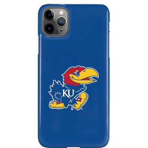 University of Kansas Jayhawks Mascot Outline iPhone 11 Pro Max Lite Case
