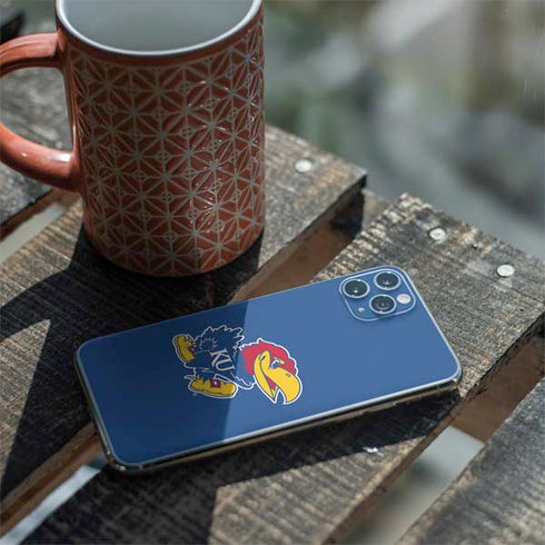 University of Kansas Jayhawks Mascot Outline iPhone 11 Pro Max Skin