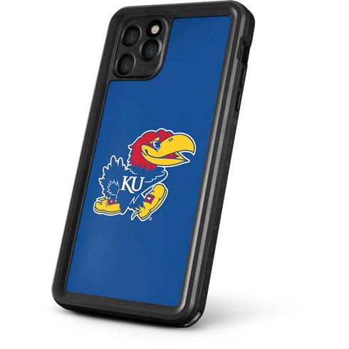 University of Kansas Jayhawks Mascot Outline iPhone 11 Pro Max Waterproof Case