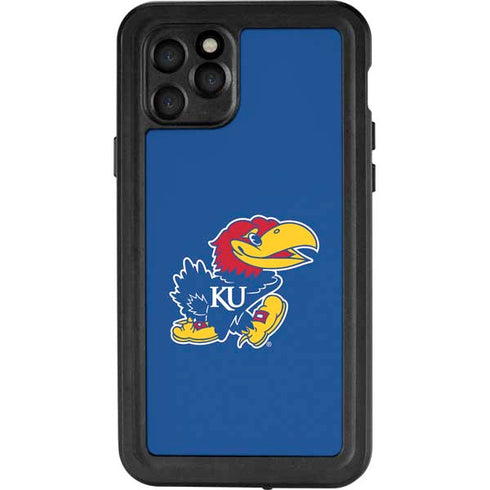 University of Kansas Jayhawks Mascot Outline iPhone 11 Pro Waterproof Case