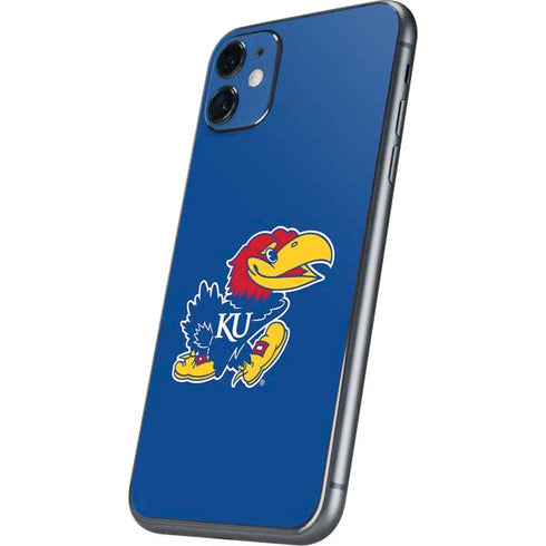 University of Kansas Jayhawks Mascot Outline iPhone 11 Skin