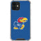 University of Kansas Jayhawks Mascot Outline iPhone 12 Clear Case