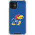University of Kansas Jayhawks Mascot Outline iPhone 12 Clear Case