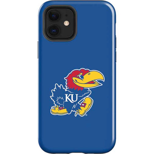 University of Kansas Jayhawks Mascot Outline iPhone 12 Impact Case