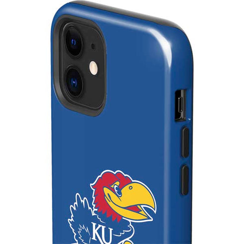 University of Kansas Jayhawks Mascot Outline iPhone 12 Impact Case