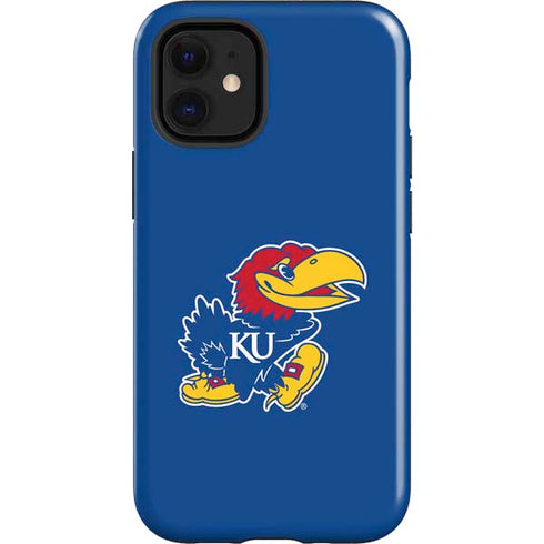 University of Kansas Jayhawks Mascot Outline iPhone 12 Mini Impact Case