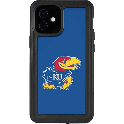 University of Kansas Jayhawks Mascot Outline iPhone 12 Mini Waterproof Case