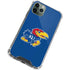 University of Kansas Jayhawks Mascot Outline iPhone 12 Pro Clear Case