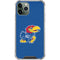 University of Kansas Jayhawks Mascot Outline iPhone 12 Pro Clear Case