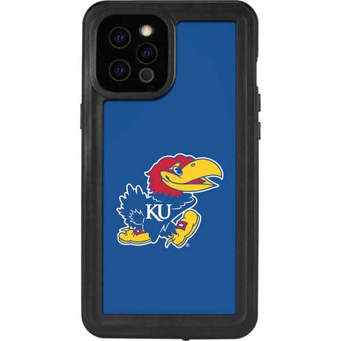 University of Kansas Jayhawks Mascot Outline iPhone 12 Pro Max Waterproof Case