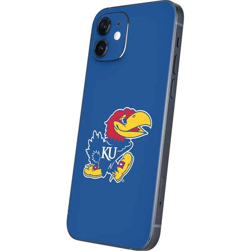 University of Kansas Jayhawks Mascot Outline iPhone 12 Skin