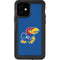 University of Kansas Jayhawks Mascot Outline iPhone 12 Waterproof Case