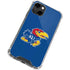 University of Kansas Jayhawks Mascot Outline iPhone 13 Clear Case