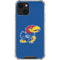 University of Kansas Jayhawks Mascot Outline iPhone 13 Mini Clear Case