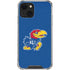 University of Kansas Jayhawks Mascot Outline iPhone 13 Mini Clear Case