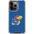 University of Kansas Jayhawks Mascot Outline iPhone 13 Pro Clear Case