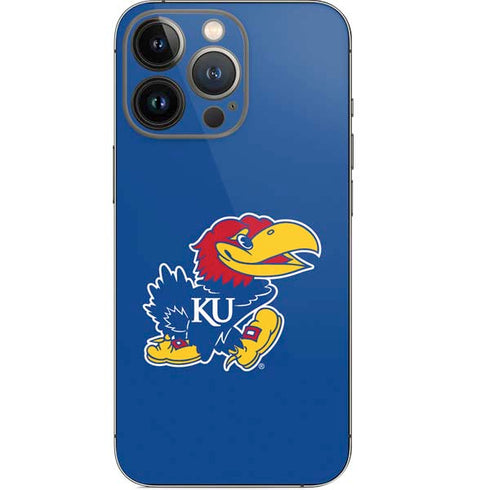 University of Kansas Jayhawks Mascot Outline iPhone 13 Pro Skin