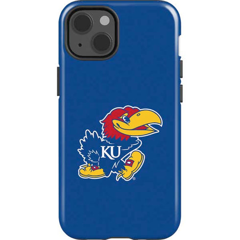 University of Kansas Jayhawks Mascot Outline iPhone 15 Impact Case