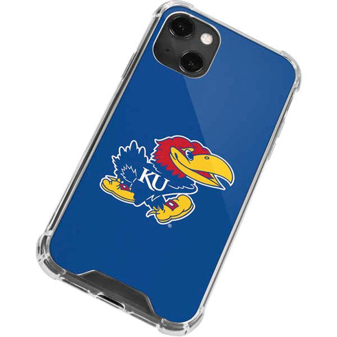 University of Kansas Jayhawks Mascot Outline iPhone 14 Plus Clear Case