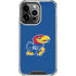 University of Kansas Jayhawks Mascot Outline iPhone 14 Pro Clear Case