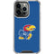 University of Kansas Jayhawks Mascot Outline iPhone 15 Pro Clear Case