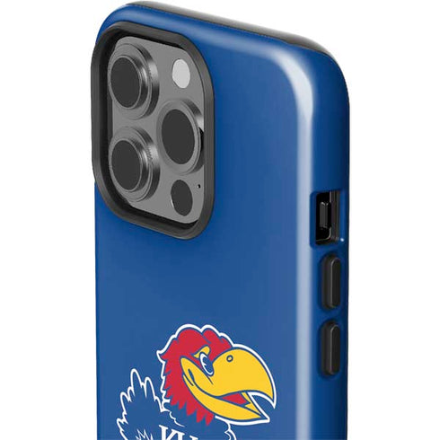 University of Kansas Jayhawks Mascot Outline iPhone 14 Pro Impact Case