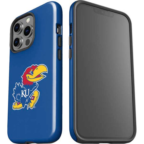 University of Kansas Jayhawks Mascot Outline iPhone 14 Pro Impact Case