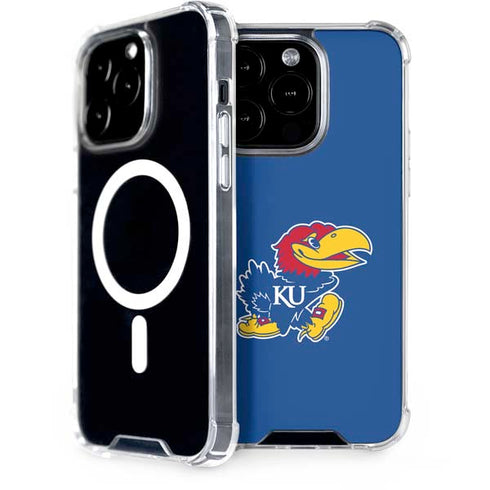 University of Kansas Jayhawks Mascot Outline iPhone 15 Pro MagSafe Case