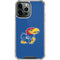 University of Kansas Jayhawks Mascot Outline iPhone 14 Pro Max Clear Case