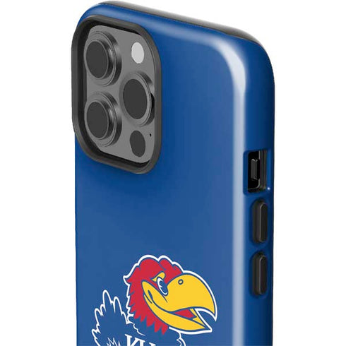 University of Kansas Jayhawks Mascot Outline iPhone 15 Pro Max Impact Case