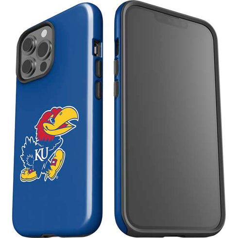 University of Kansas Jayhawks Mascot Outline iPhone 15 Pro Max Impact Case