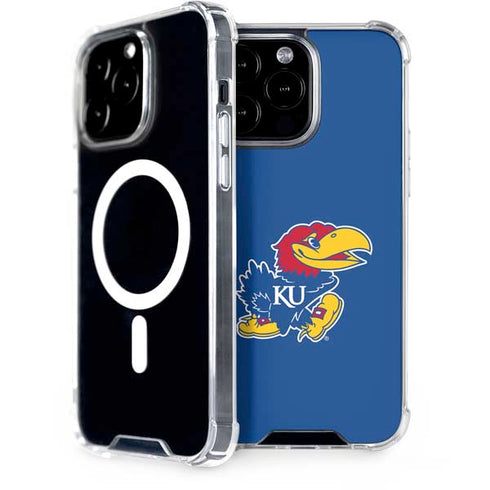 University of Kansas Jayhawks Mascot Outline iPhone 14 Pro Max MagSafe Case