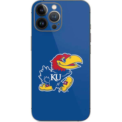 University of Kansas Jayhawks Mascot Outline iPhone 14 Pro Max Skin