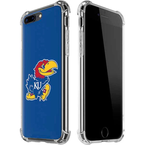 University of Kansas Jayhawks Mascot Outline iPhone 7/8 Plus Clear Case