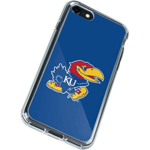 University of Kansas Jayhawks Mascot Outline iPhone SE (2nd & 3rd Gen) Clear Case