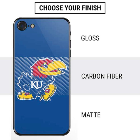 University of Kansas Jayhawks Mascot Outline iPhone SE (2nd & 3rd Gen) Skin