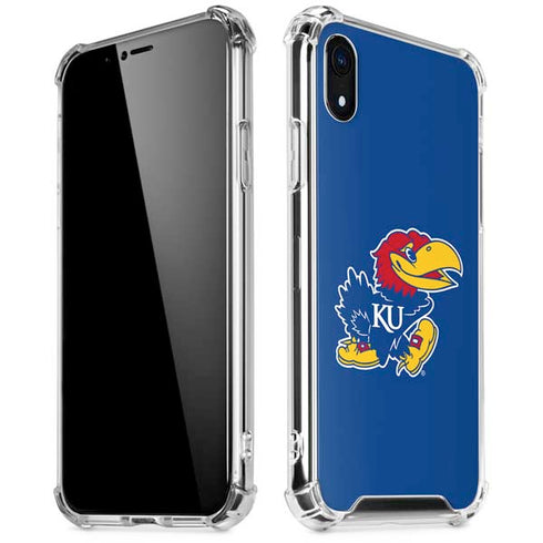 University of Kansas Jayhawks Mascot Outline iPhone XR Clear Case
